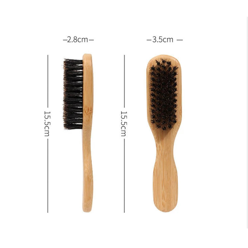 Wood Handle Boar Bristle Beard Brush Shaving Tool