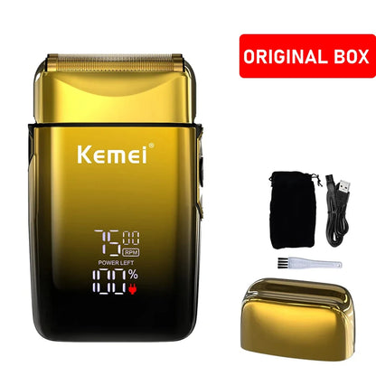 Kemei-KM-TX10 Men's Shaving Machine Dual Foil Blades