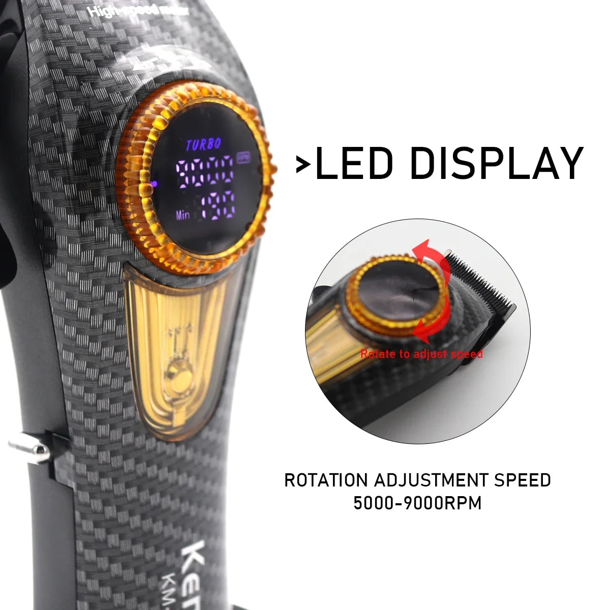 Kemei Professional Hair Clipper Adjust Hair Trimmer For Men