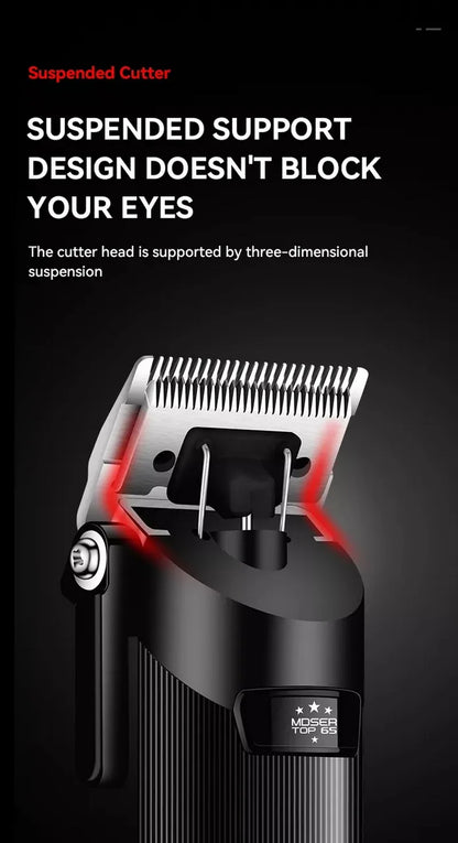 Kemei hair clipper long battery life silent TOP-65 carbon steel