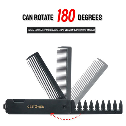 Double/Triple Tooth Portable Folding Hair Comb