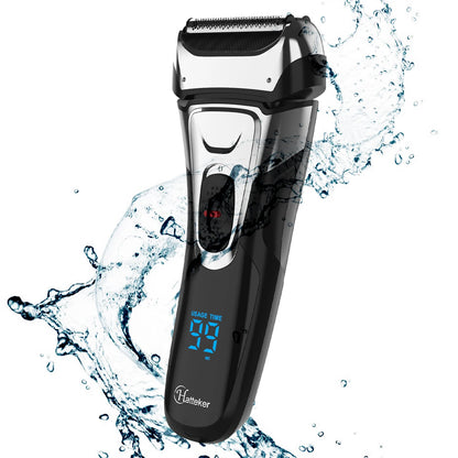 LCD Dislay Waterproof Electric Shaver For Men