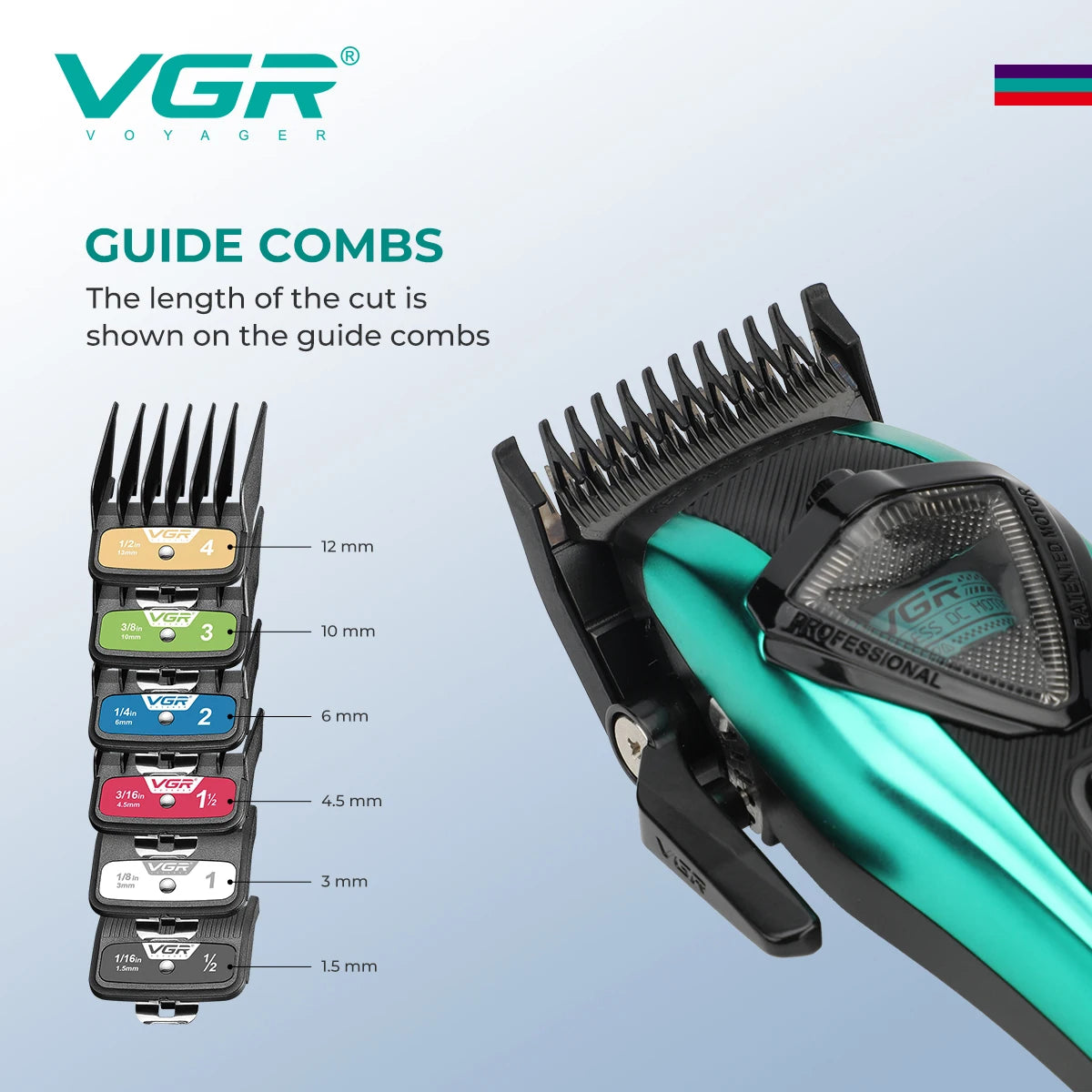 VGR Hair Trimmer Professional Hair Clipper for Men V-884