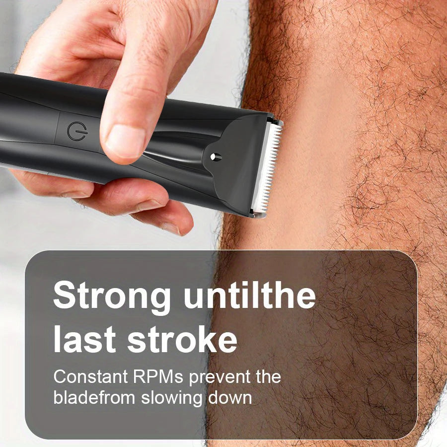 Men's 2-in-1 Body Hair Trimmer & Shaver Dual-Head Grooming