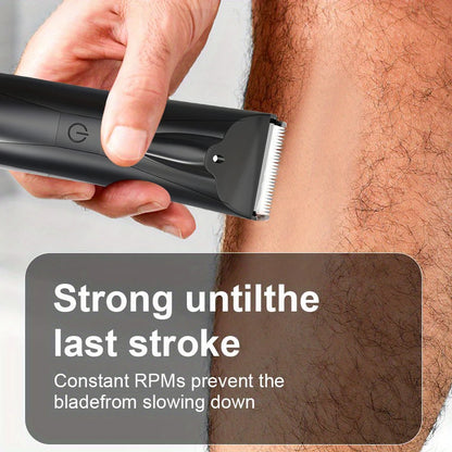 Men's 2-in-1 Body Hair Trimmer & Shaver Dual-Head Grooming