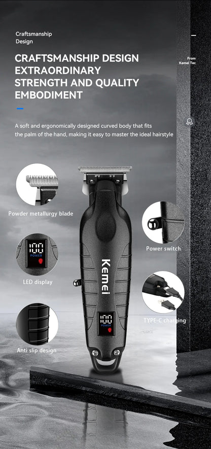 Kemei  Hair Clipper Professional Trimmer Cordless Haircut km-2293