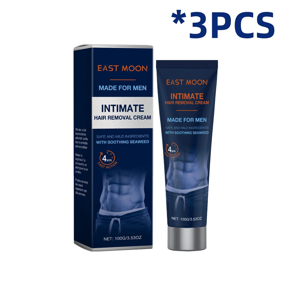 East Moon Men Hair Removal Cream Intimate Areas Painless Removal