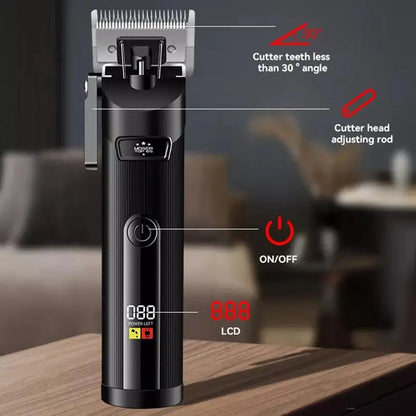 Kemei hair clipper long battery life silent TOP-65 carbon steel