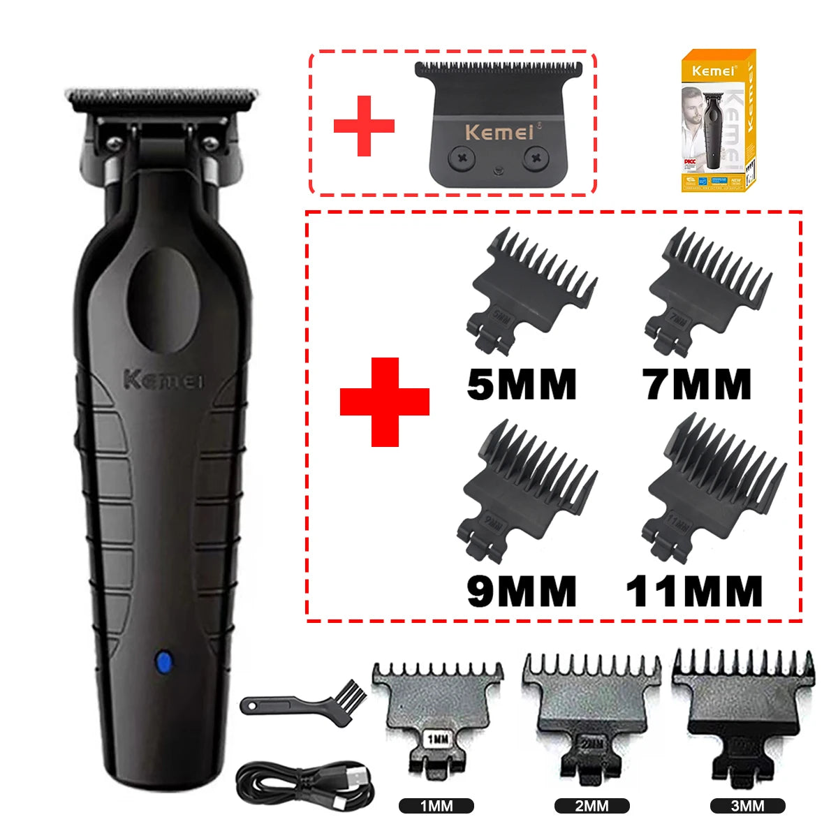 Kemei KM-2299 Professional Hair Clipper for Men Hair Trimmer