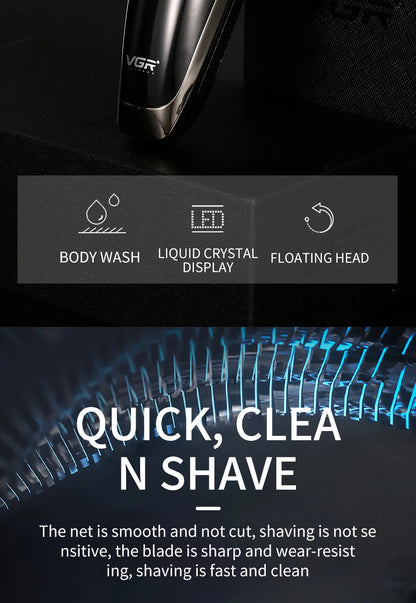 VGR 318 Shaver Electric Razor Professional Shaving Machine for Men