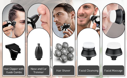 Electric Shaver 7D Floating Cutter Head Base Skull Shaver Shaving