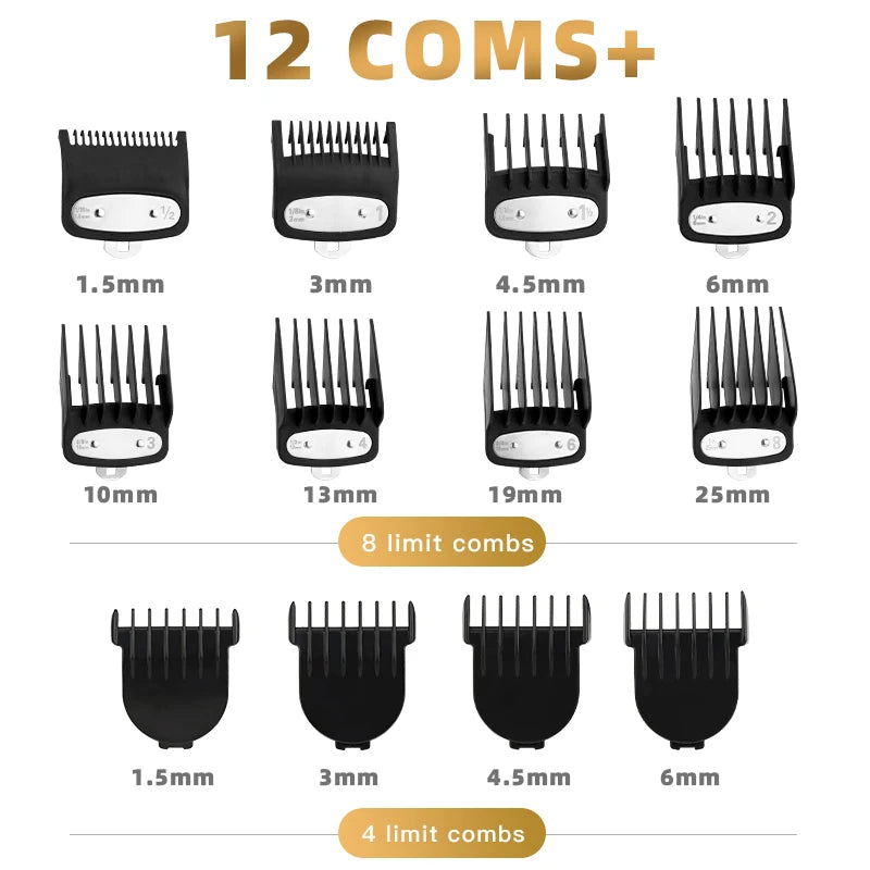RESUXI Professional Hair Clipper Set Men's Barber Beard Trimmer