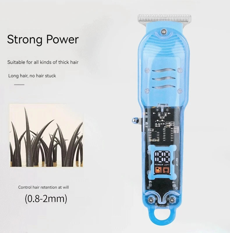 New Transparent Hair Clipper Power Display Hair Clipper