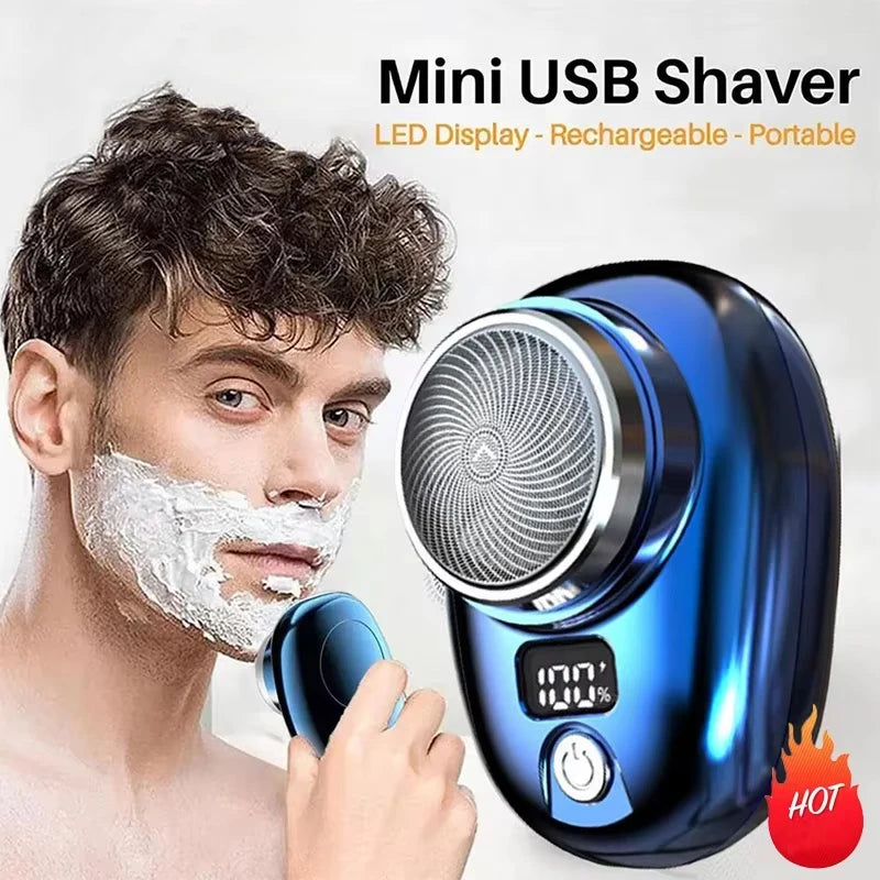 Electric Travel Shaver Portable Razor Man Wet And Dry Usb