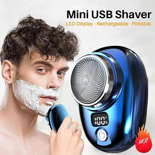 Electric Travel Shaver Portable Razor Man Wet And Dry Usb