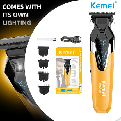 Kemei Rechargeable Hair Cutting Machine for Men Hair Clippers KM1572