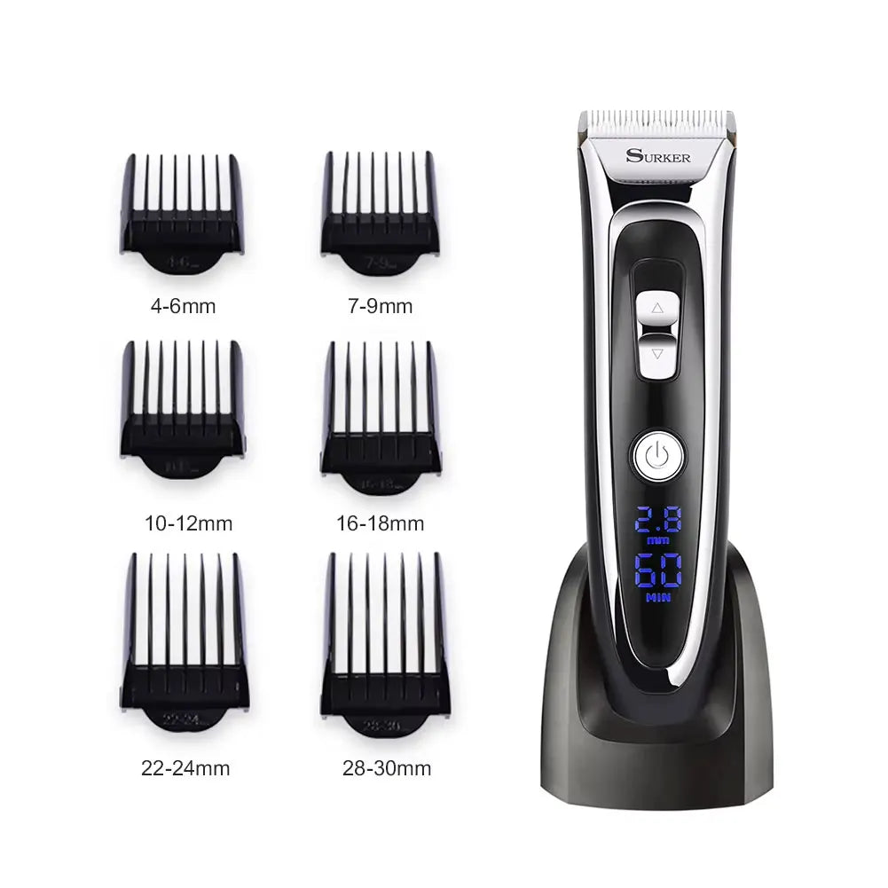 Surker Electric Hair Clipper Set Ceramic Blade Hair Trimmer