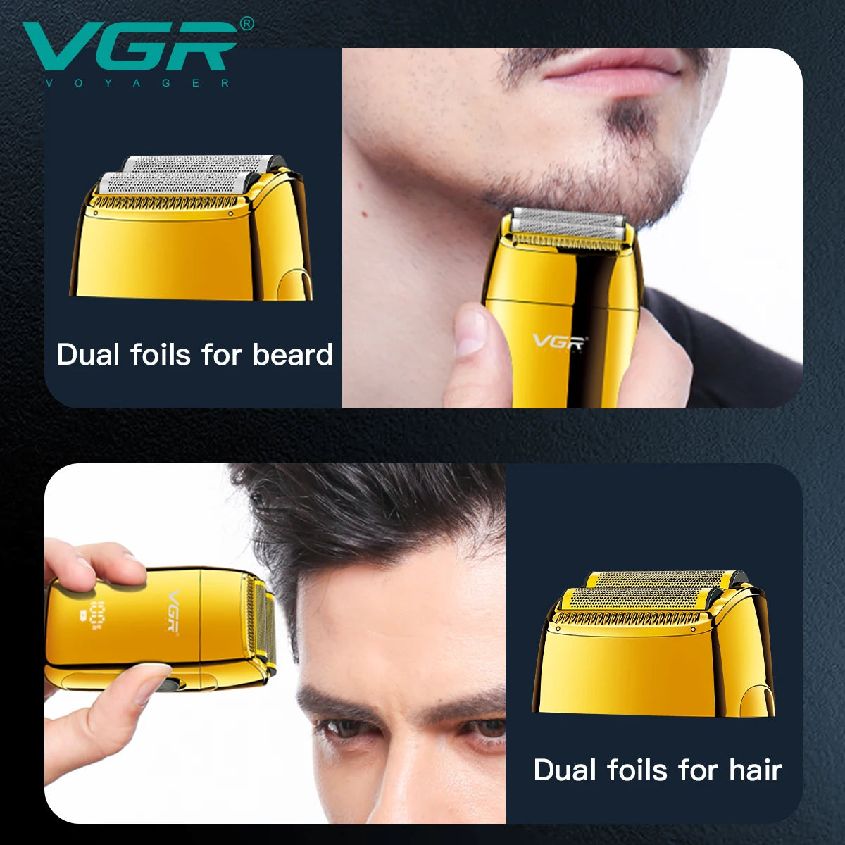 VGR Shaver Professional Beard Trimmer Electric Shaving Machine