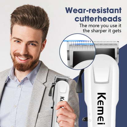 Kemei-809A Professional Hair Trimmer Adjustable Electric Clipper