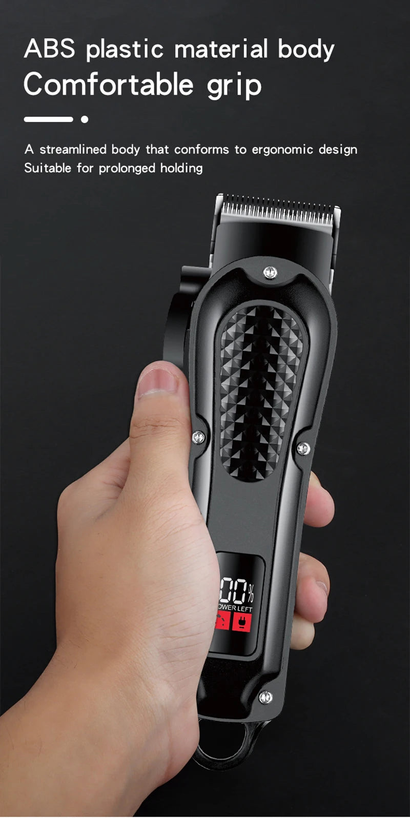Professional Hair Clipper Cosinion - Rechargeable Hair Trimmer 160min Runtime
