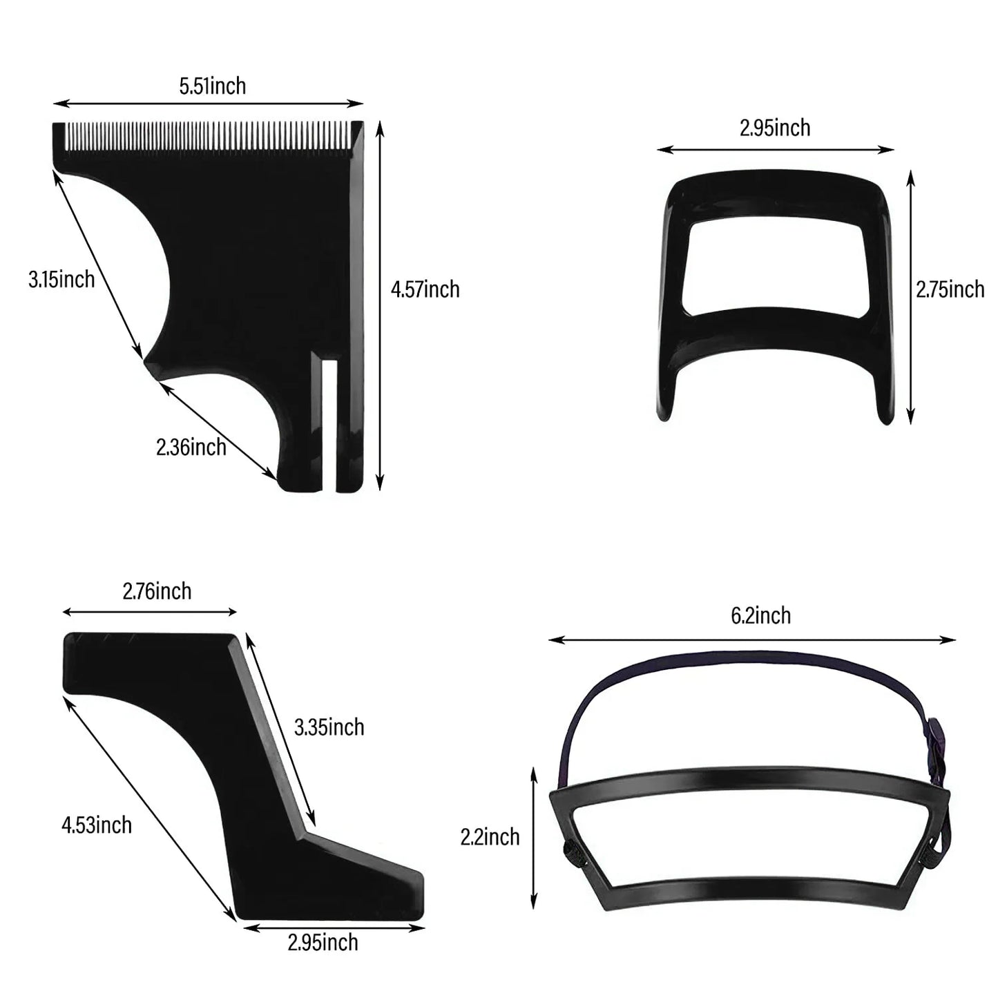 Beard Hair Cutting Grooming Kit - Hairline Shaping Tool