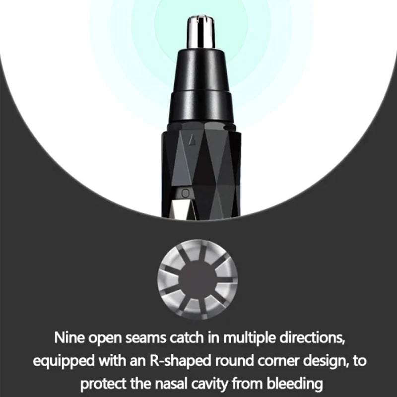 Kemei 2In1 Rechargeable Nose Hair Trimmer Hair Removal Machine