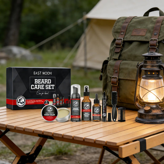 East Moon Men Beard Care Set Deep Nourishing Beard Growth Kit