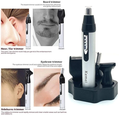 Kemei 6650 4in1 Rechargeable Nose Ear Hair Trimmer