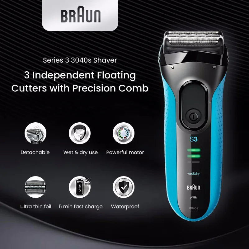 Braun Electric Shaver 3 Series ProSkin 3040S 3010S
