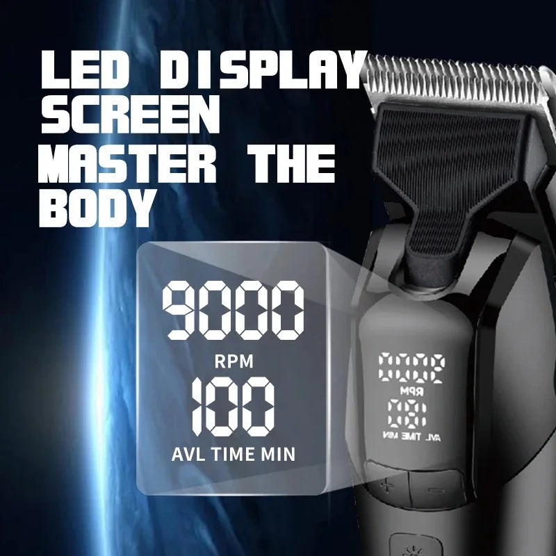 Kemei Professional Barber Hair Clippers Rechargeable Cordless
