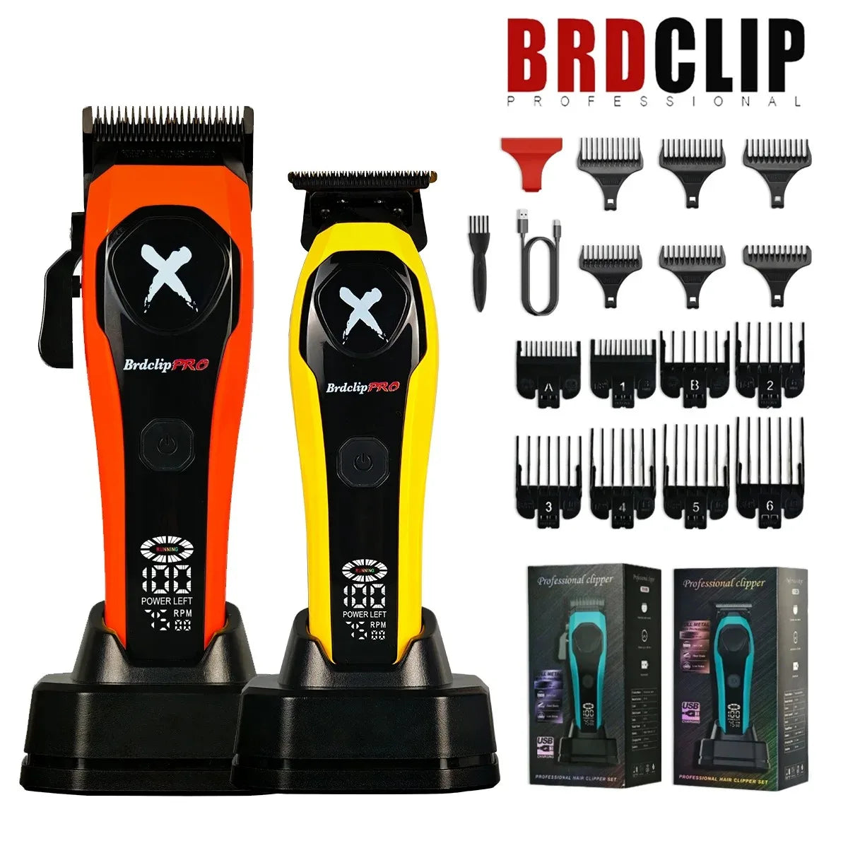 BRDCLIP 619 339 Hair Clippers Cordless Clippers Barber Electric