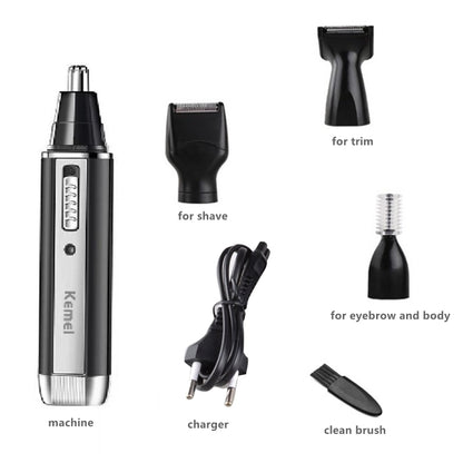 Kemei All In One Nose Hair Trimmer Electric Rechargeable Trimmer