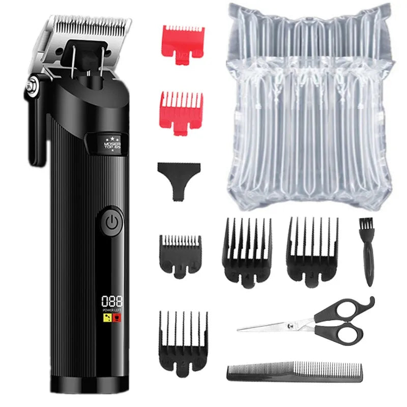 Kemei hair clipper long battery life silent TOP-65 carbon steel