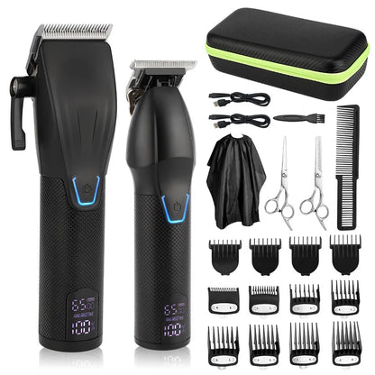 RESUXI Professional Hair Clipper Set Men's Barber Beard Trimmer