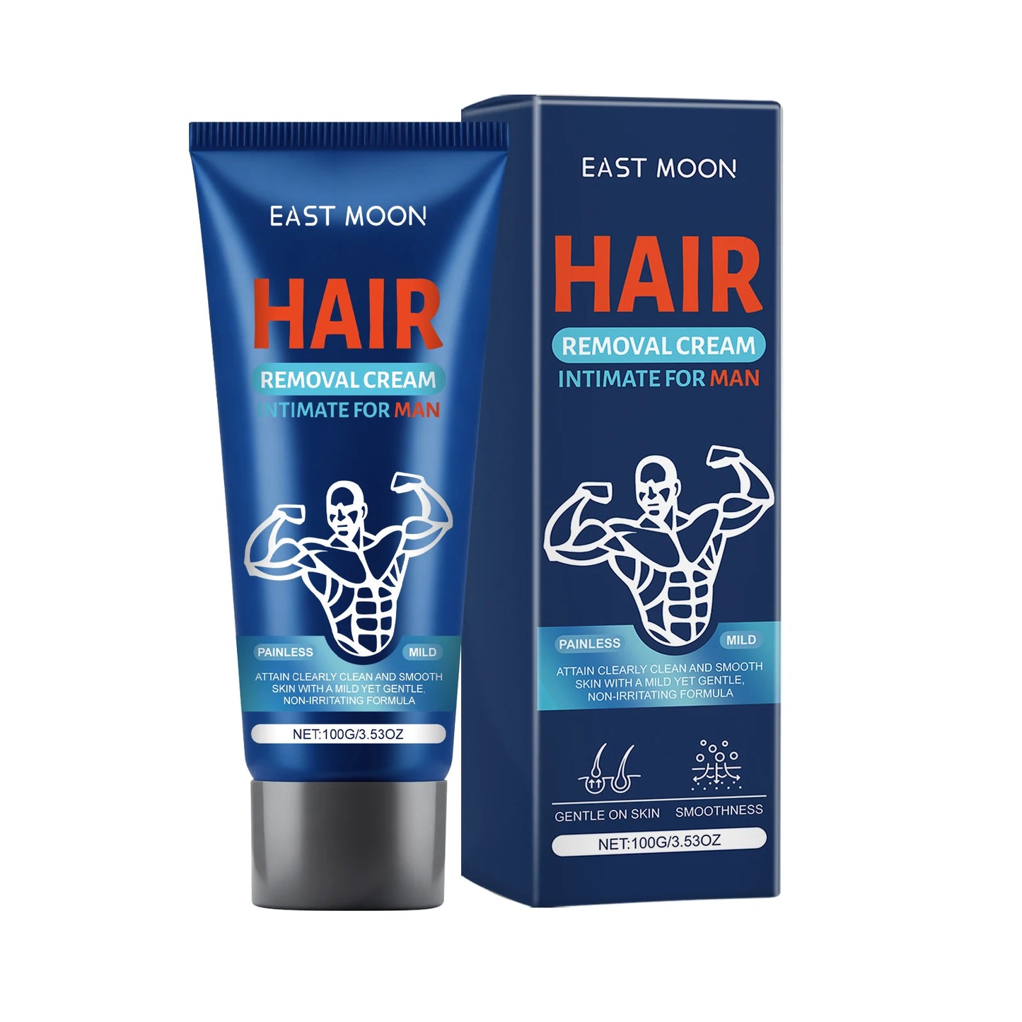 East Moon Men Hair Removal Cream Intimate Areas Painless Removal
