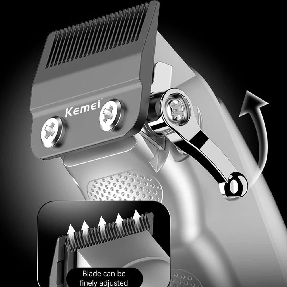 Kemei Professional Barber Hair Clippers and Trimmers Set