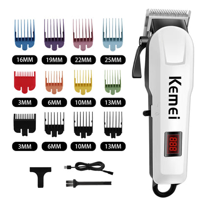Kemei-809A Professional Hair Trimmer Adjustable Electric Clipper