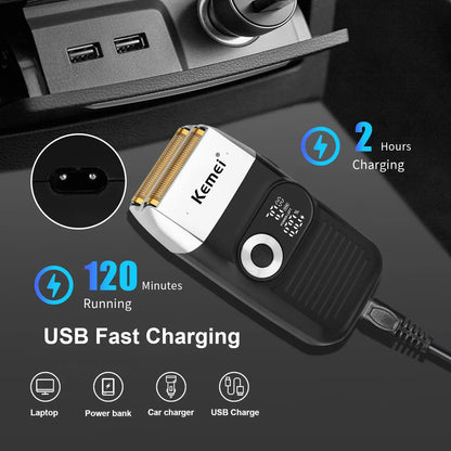 Original Kemei KM-2026 KM-2027 2 In 1 Electric Shaver