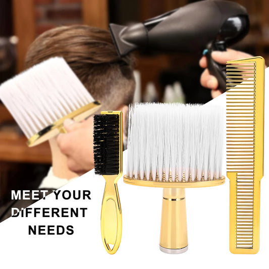 Professional Barber Kit: Neck Duster Beard Brush