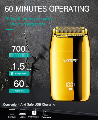 VGR Shaver Professional Razor Electric Shaver Shaving Machine V-399