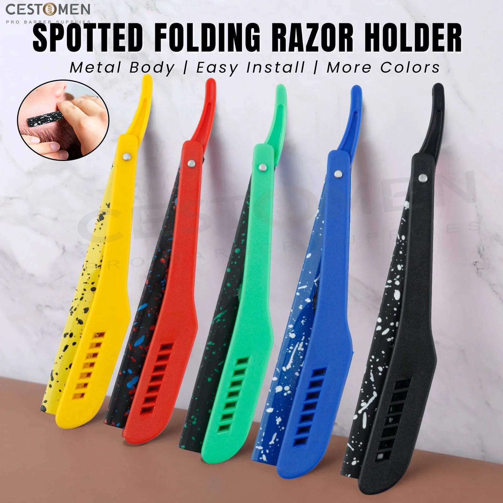 New Camouflage Professional Folding Shaving Razors For Men – Beard Air