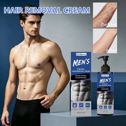 Painless Men's Body Depilatory Cream Fast Acting Hair Remover