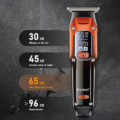 Kemei Barber Hair Trimmer Professional Electric Beard Hair Clipper