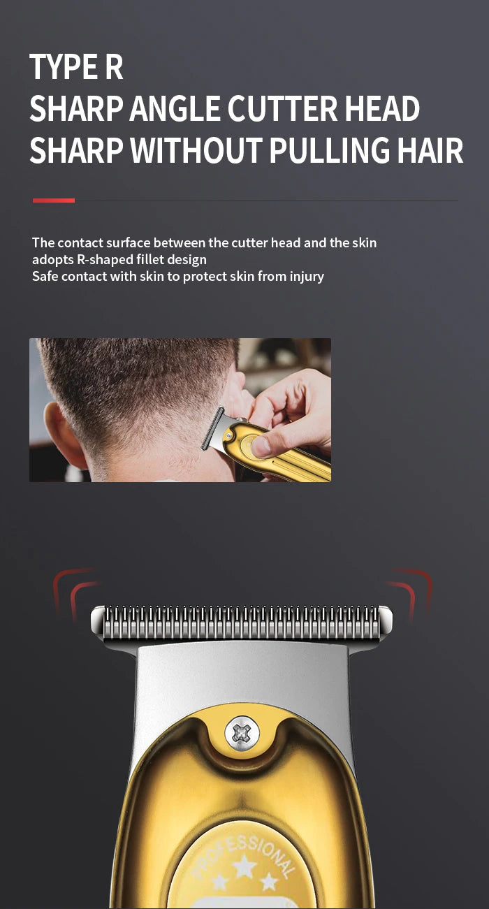 Kemei Electric Gold Silver Color Hair Trimmer Kemei Km-679
