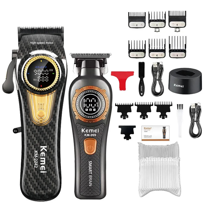 Kemei KM-2242 Hair Clipper Trimmers KM-999 Clippers Kit