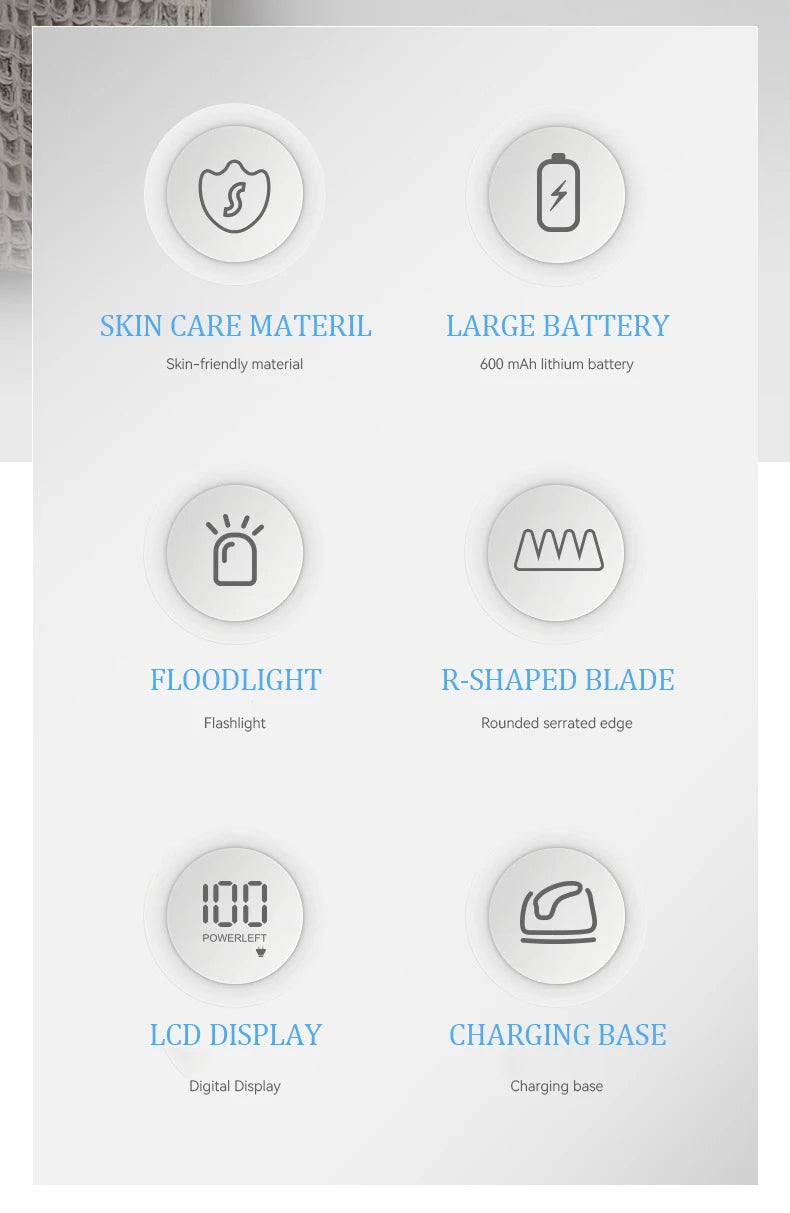 KEMEI fast charging digital washable personal trimmer KM-1849