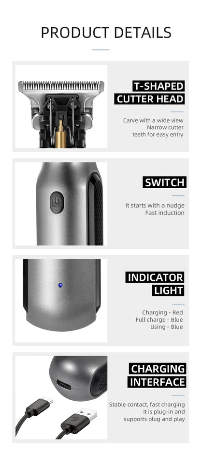 Kemei 10W Hair Clippers Men Beard Trimmer Cutter
