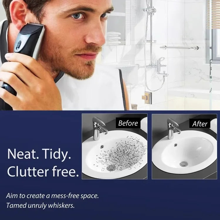 Male Shaving Apron Beard Catcher Cape Care Bib Face Shaved