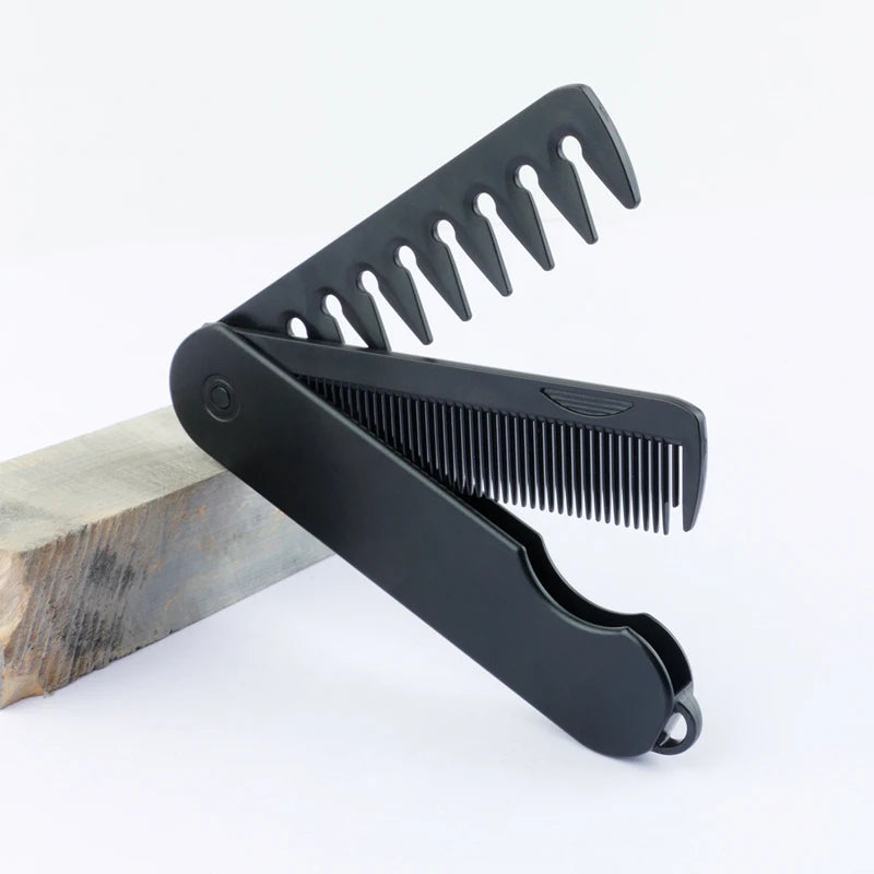 Multifunctional Folding Hair Comb Wide Tooth Oil Head Styling Beard