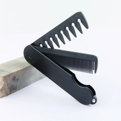 Multifunctional Folding Hair Comb Wide Tooth Oil Head Styling Beard
